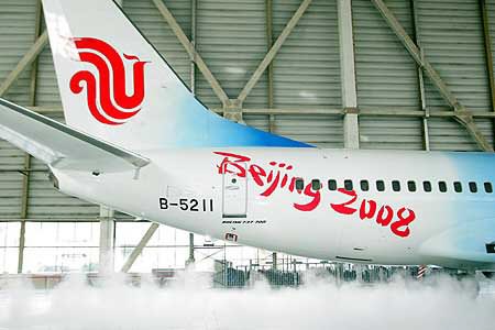 国航将用奥运号飞机执行2006两岸春节包机