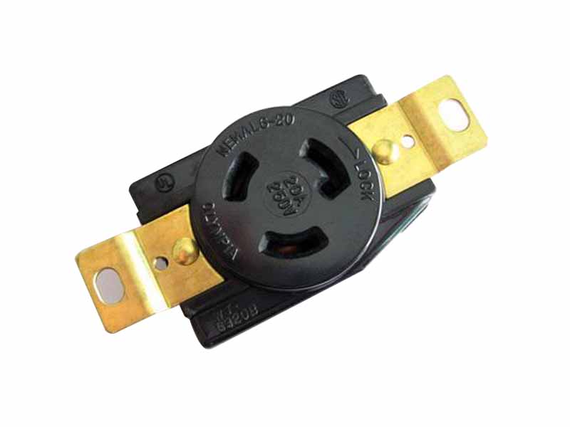 ����(Imports)NEMA L6-20R Locking receptacle UL��֤��װ���ɲ��� WJ-6320B